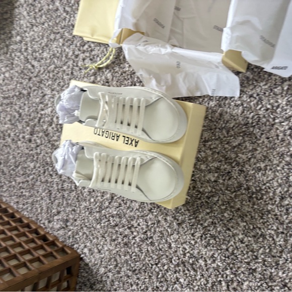 Axel Arigato Cream Leather Sneakers - Picture 4 of 8